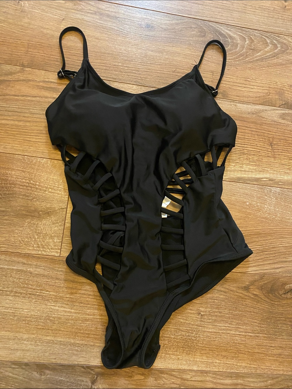 Black Cutout One-Piece Swimsuit